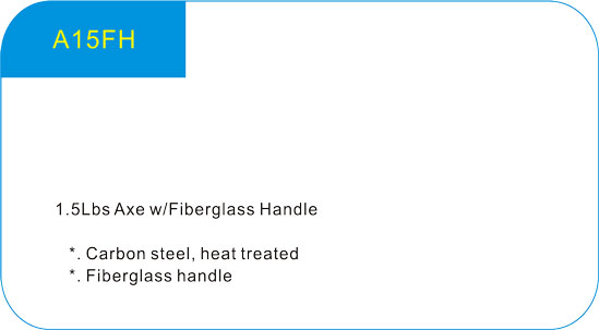  1.5Lbs Axe W/Fiberglass Handle 